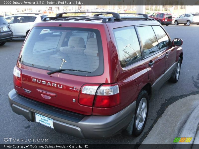 Sedona Red Pearl / Beige 2002 Subaru Forester 2.5 S