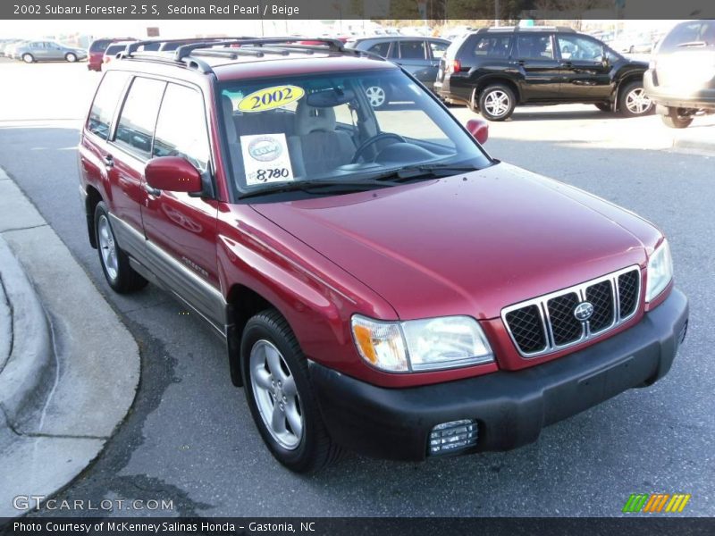 Sedona Red Pearl / Beige 2002 Subaru Forester 2.5 S