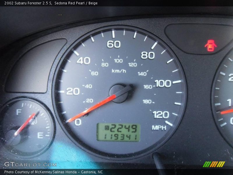 Sedona Red Pearl / Beige 2002 Subaru Forester 2.5 S