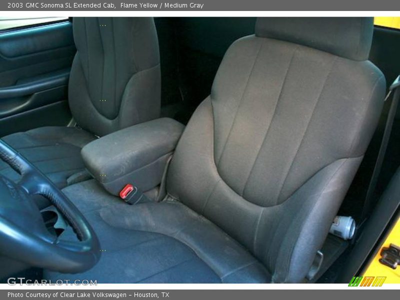Flame Yellow / Medium Gray 2003 GMC Sonoma SL Extended Cab