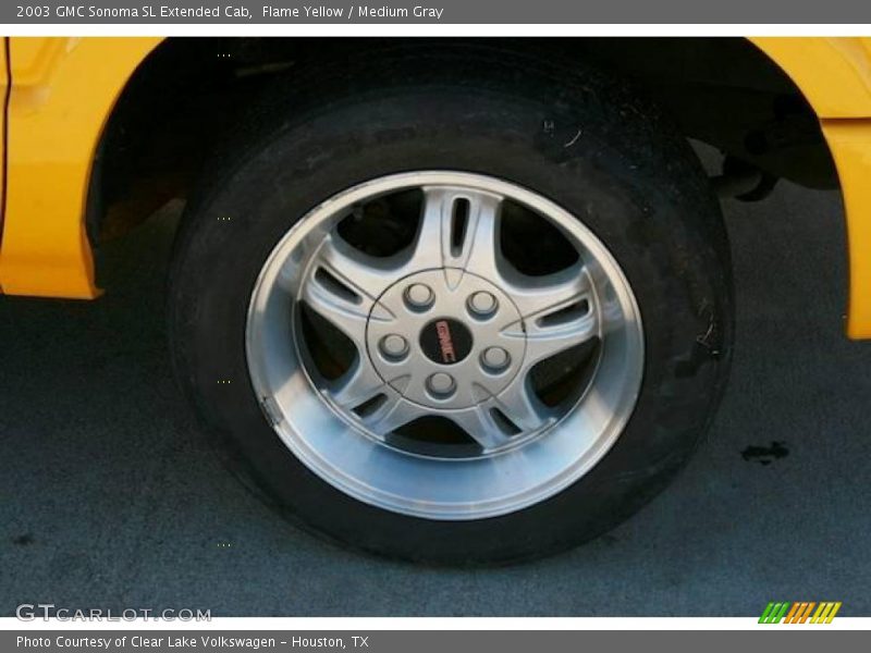 Flame Yellow / Medium Gray 2003 GMC Sonoma SL Extended Cab