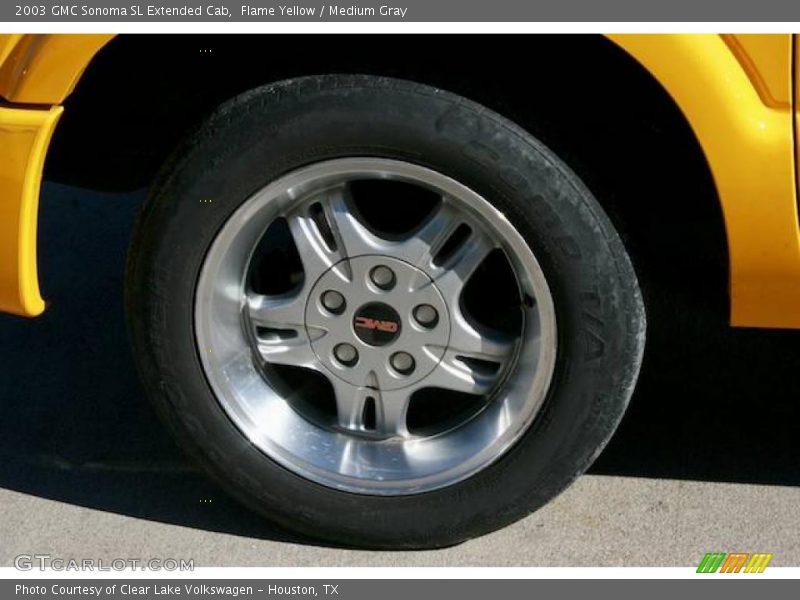 Flame Yellow / Medium Gray 2003 GMC Sonoma SL Extended Cab