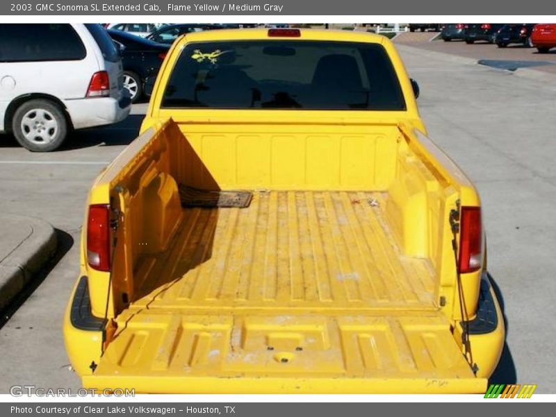 Flame Yellow / Medium Gray 2003 GMC Sonoma SL Extended Cab