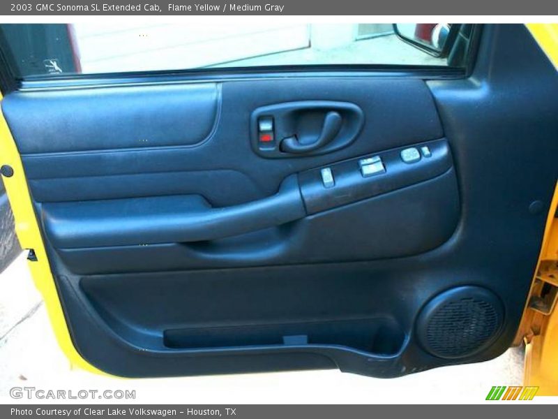 Flame Yellow / Medium Gray 2003 GMC Sonoma SL Extended Cab