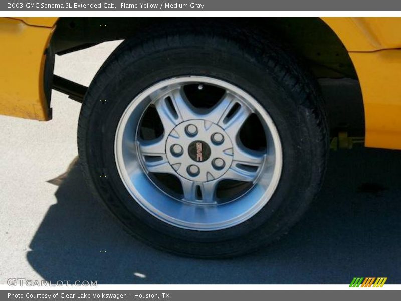 Flame Yellow / Medium Gray 2003 GMC Sonoma SL Extended Cab