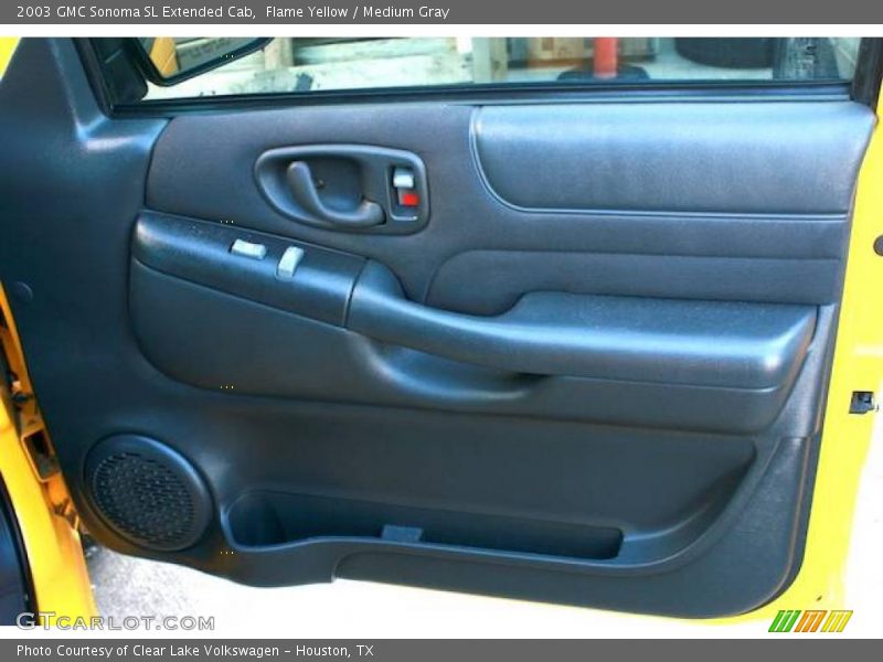 Flame Yellow / Medium Gray 2003 GMC Sonoma SL Extended Cab