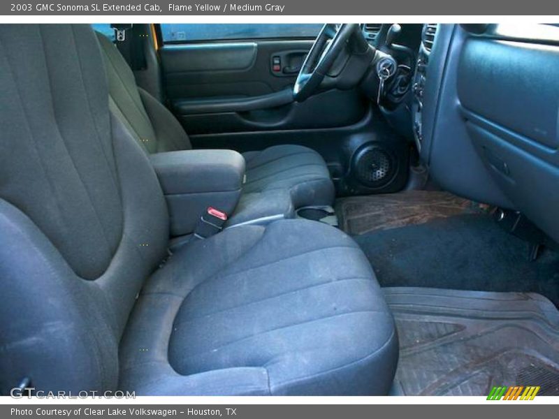 Flame Yellow / Medium Gray 2003 GMC Sonoma SL Extended Cab