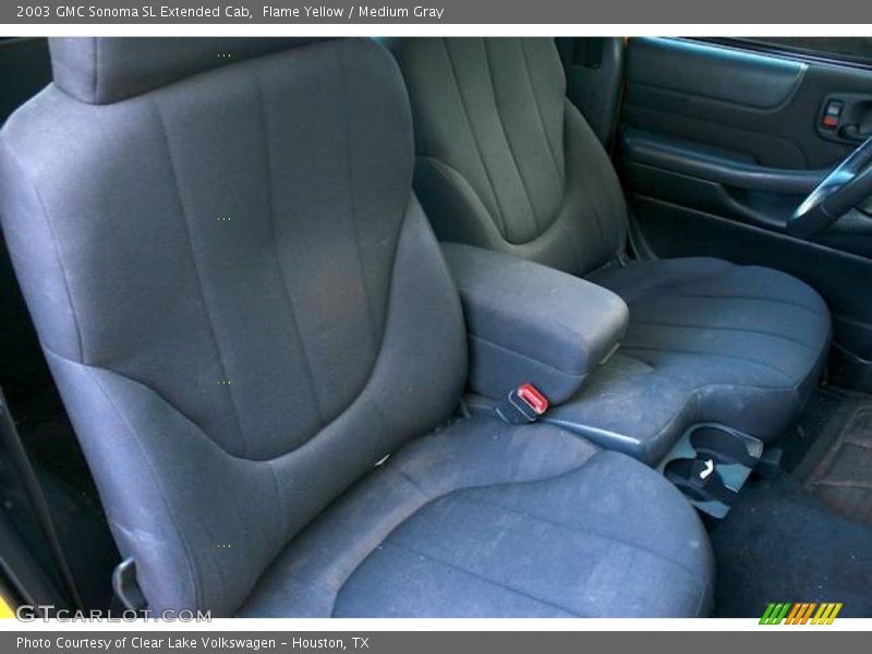 Flame Yellow / Medium Gray 2003 GMC Sonoma SL Extended Cab