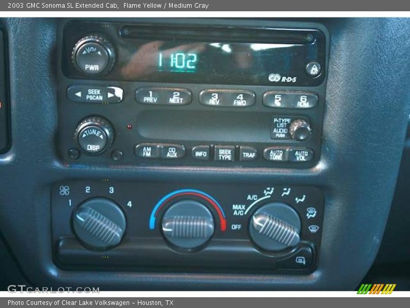 Flame Yellow / Medium Gray 2003 GMC Sonoma SL Extended Cab