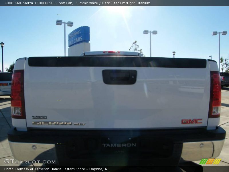 Summit White / Dark Titanium/Light Titanium 2008 GMC Sierra 3500HD SLT Crew Cab