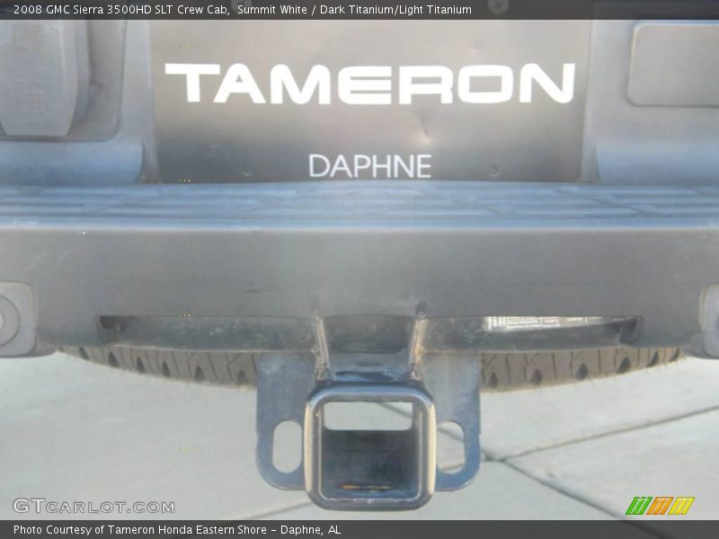 Summit White / Dark Titanium/Light Titanium 2008 GMC Sierra 3500HD SLT Crew Cab