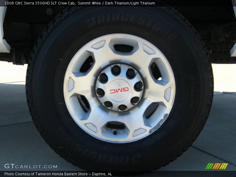 Summit White / Dark Titanium/Light Titanium 2008 GMC Sierra 3500HD SLT Crew Cab