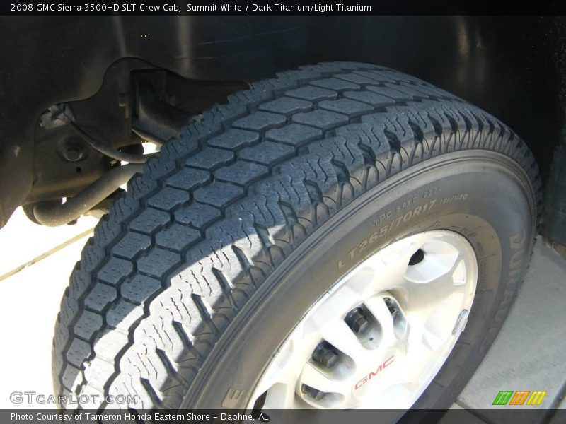 Summit White / Dark Titanium/Light Titanium 2008 GMC Sierra 3500HD SLT Crew Cab