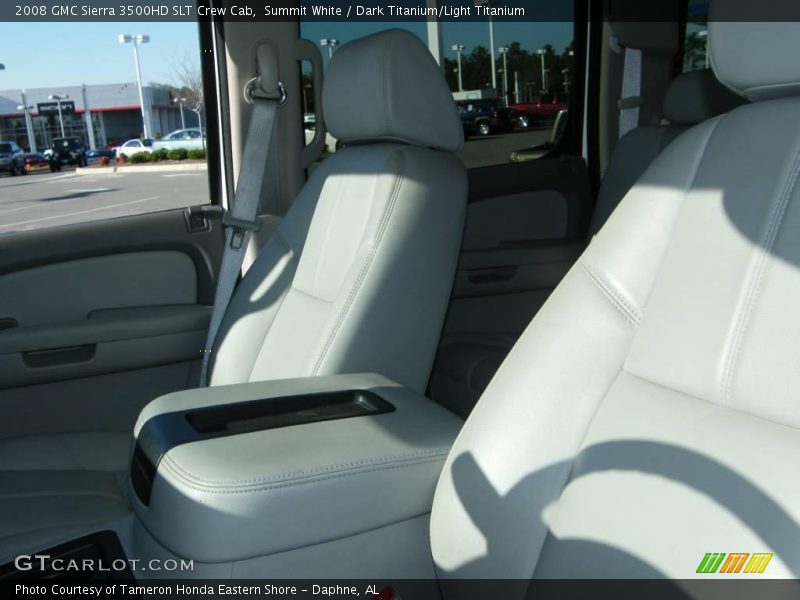 Summit White / Dark Titanium/Light Titanium 2008 GMC Sierra 3500HD SLT Crew Cab