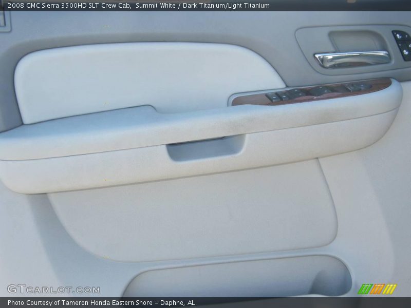Summit White / Dark Titanium/Light Titanium 2008 GMC Sierra 3500HD SLT Crew Cab