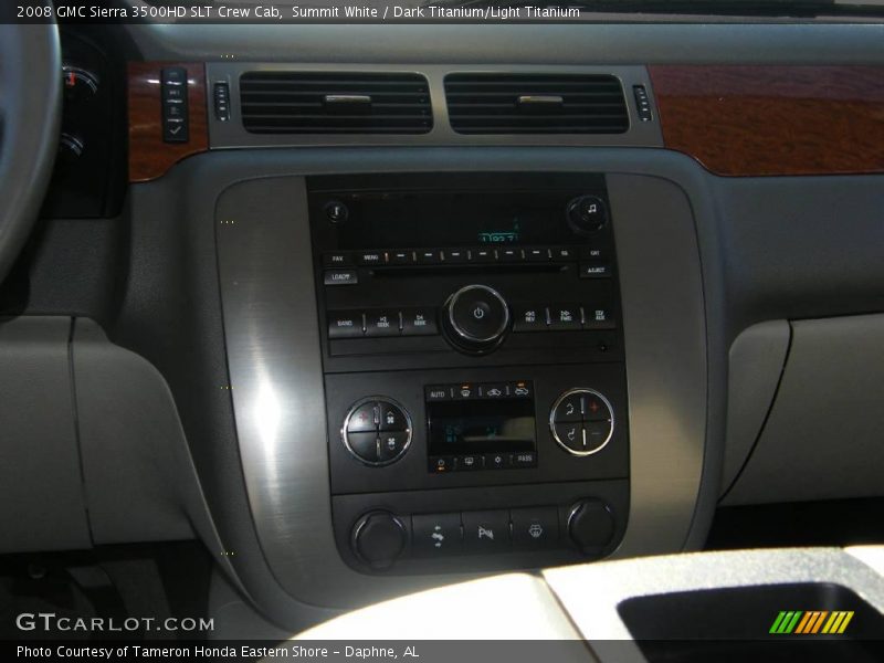 Summit White / Dark Titanium/Light Titanium 2008 GMC Sierra 3500HD SLT Crew Cab