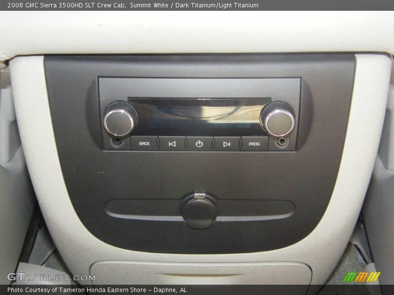 Summit White / Dark Titanium/Light Titanium 2008 GMC Sierra 3500HD SLT Crew Cab