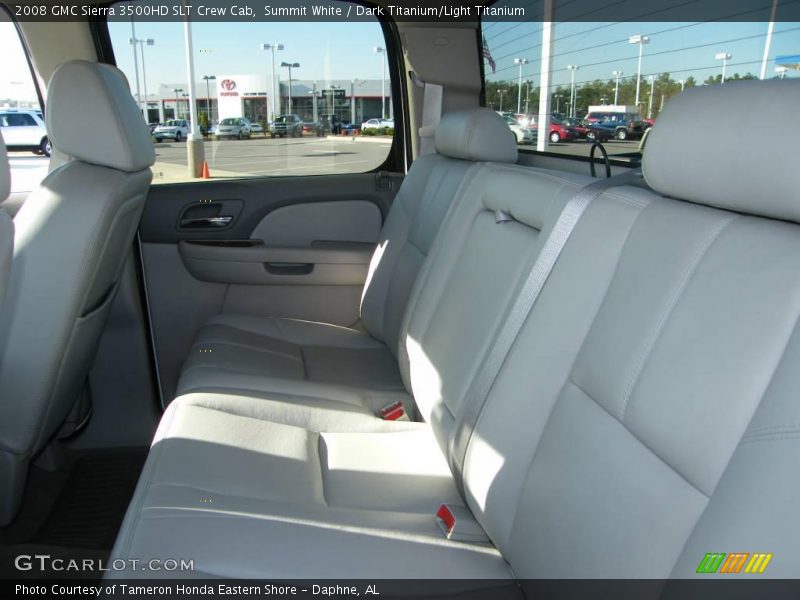 Summit White / Dark Titanium/Light Titanium 2008 GMC Sierra 3500HD SLT Crew Cab