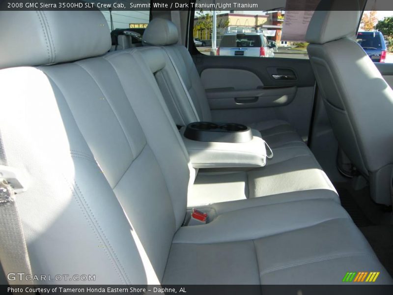 Summit White / Dark Titanium/Light Titanium 2008 GMC Sierra 3500HD SLT Crew Cab