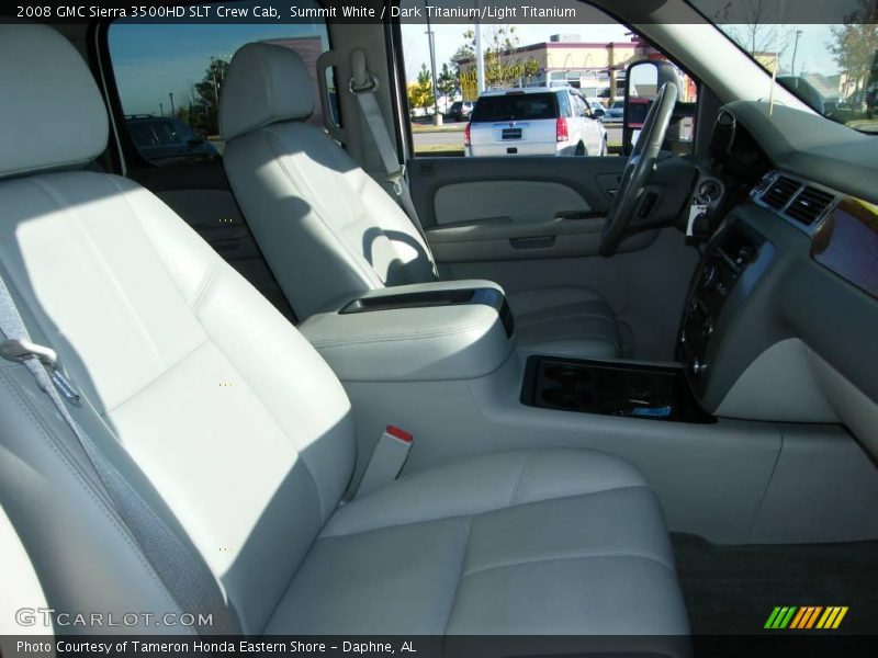 Summit White / Dark Titanium/Light Titanium 2008 GMC Sierra 3500HD SLT Crew Cab