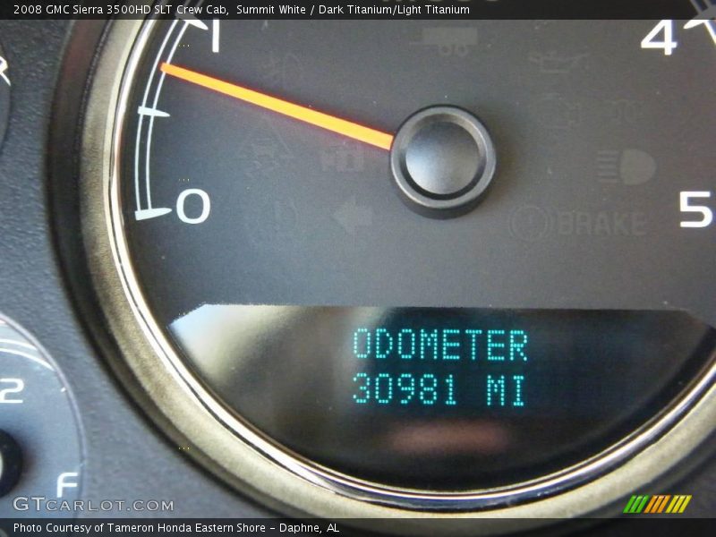 Summit White / Dark Titanium/Light Titanium 2008 GMC Sierra 3500HD SLT Crew Cab