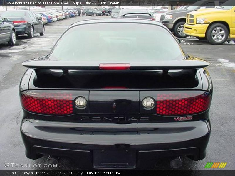 Black / Dark Pewter 1999 Pontiac Firebird Trans Am WS-6 Coupe