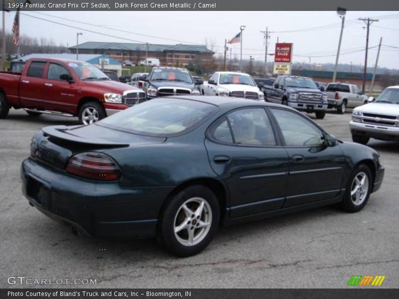 Dark Forest Green Metallic / Camel 1999 Pontiac Grand Prix GT Sedan
