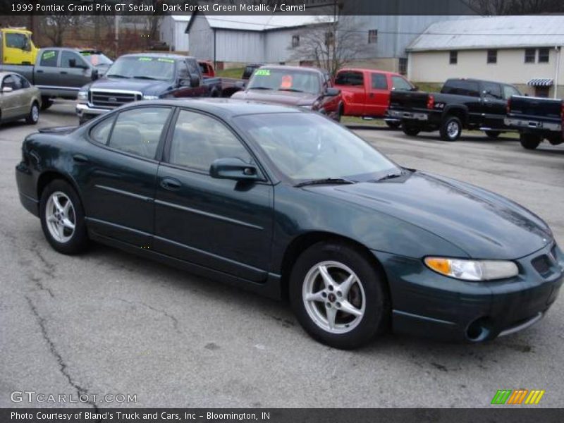 Dark Forest Green Metallic / Camel 1999 Pontiac Grand Prix GT Sedan