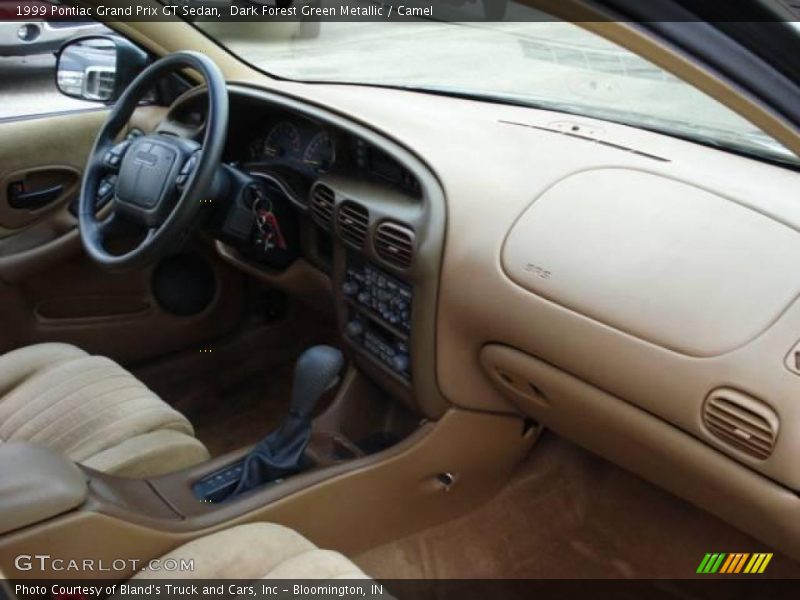 Dark Forest Green Metallic / Camel 1999 Pontiac Grand Prix GT Sedan