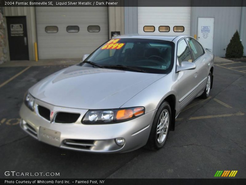 Liquid Silver Metallic / Dark Pewter 2004 Pontiac Bonneville SE