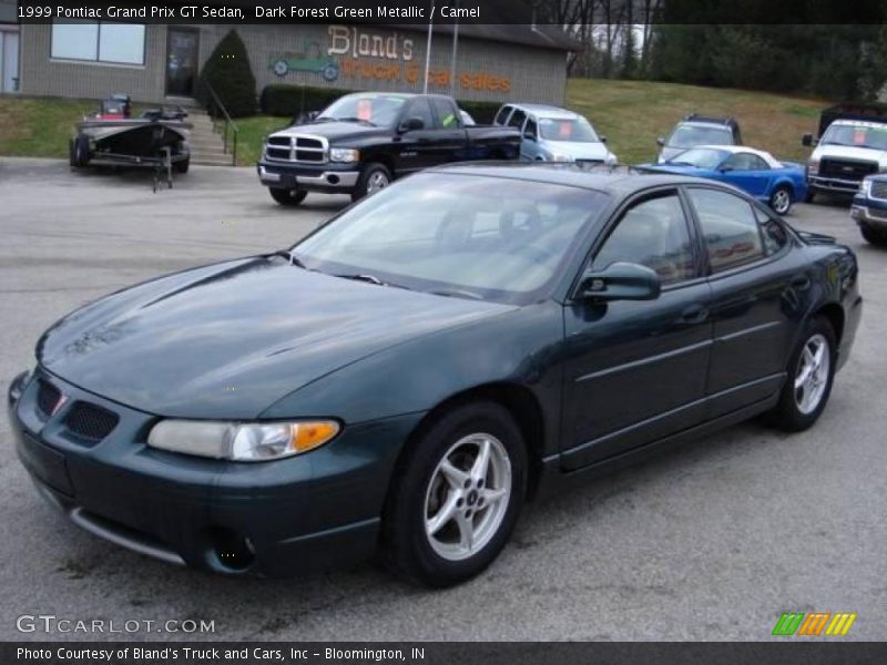 Dark Forest Green Metallic / Camel 1999 Pontiac Grand Prix GT Sedan