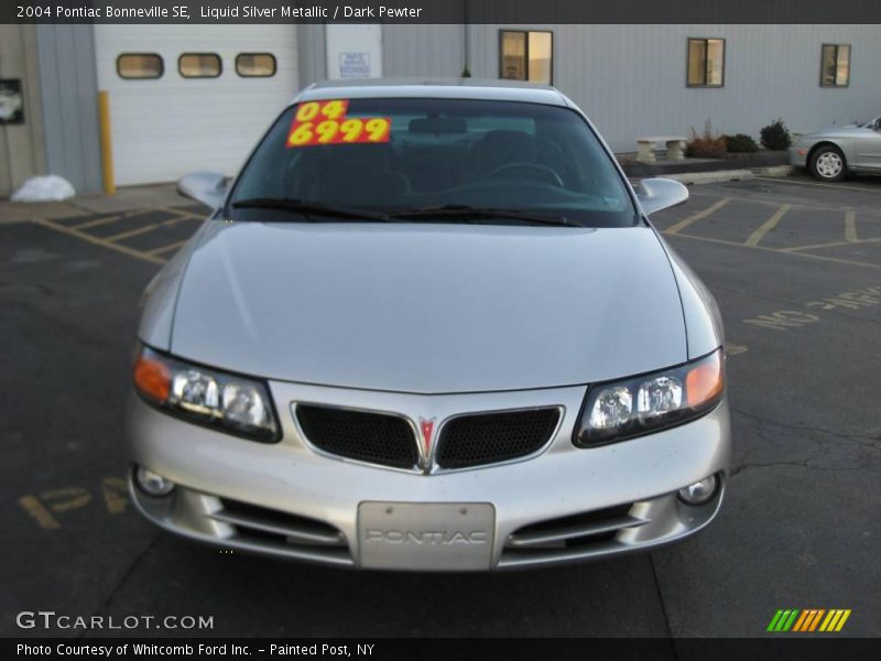 Liquid Silver Metallic / Dark Pewter 2004 Pontiac Bonneville SE