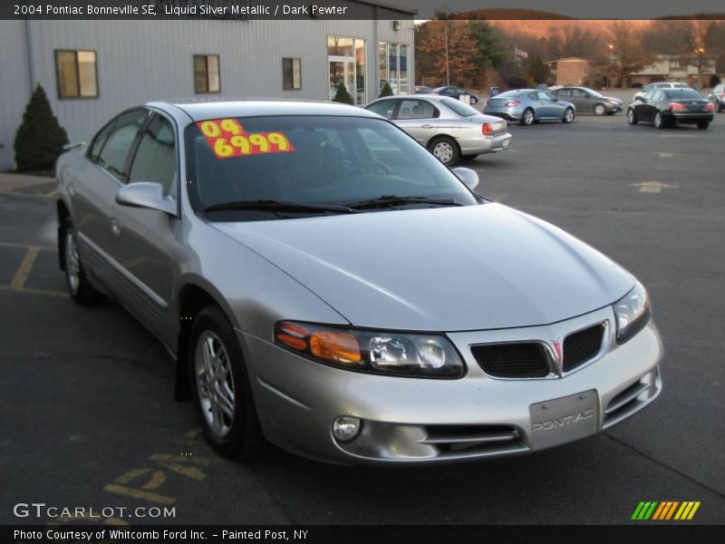 Liquid Silver Metallic / Dark Pewter 2004 Pontiac Bonneville SE