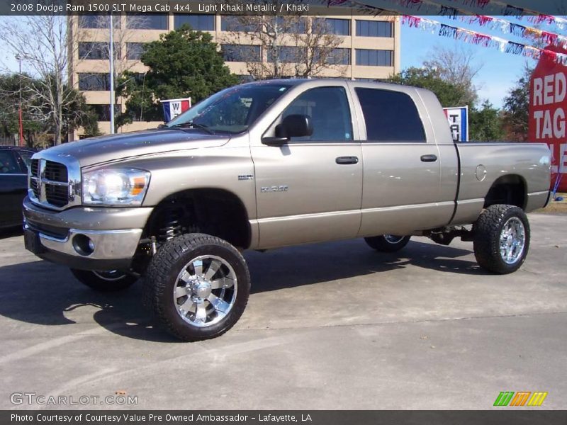 Light Khaki Metallic / Khaki 2008 Dodge Ram 1500 SLT Mega Cab 4x4