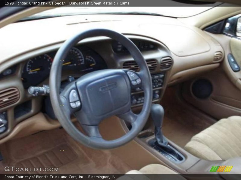 Dark Forest Green Metallic / Camel 1999 Pontiac Grand Prix GT Sedan