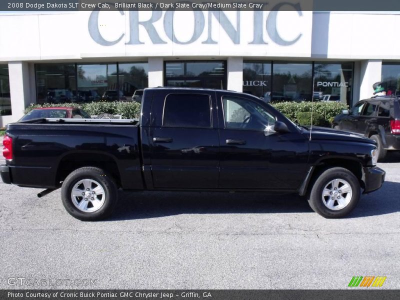 Brilliant Black / Dark Slate Gray/Medium Slate Gray 2008 Dodge Dakota SLT Crew Cab