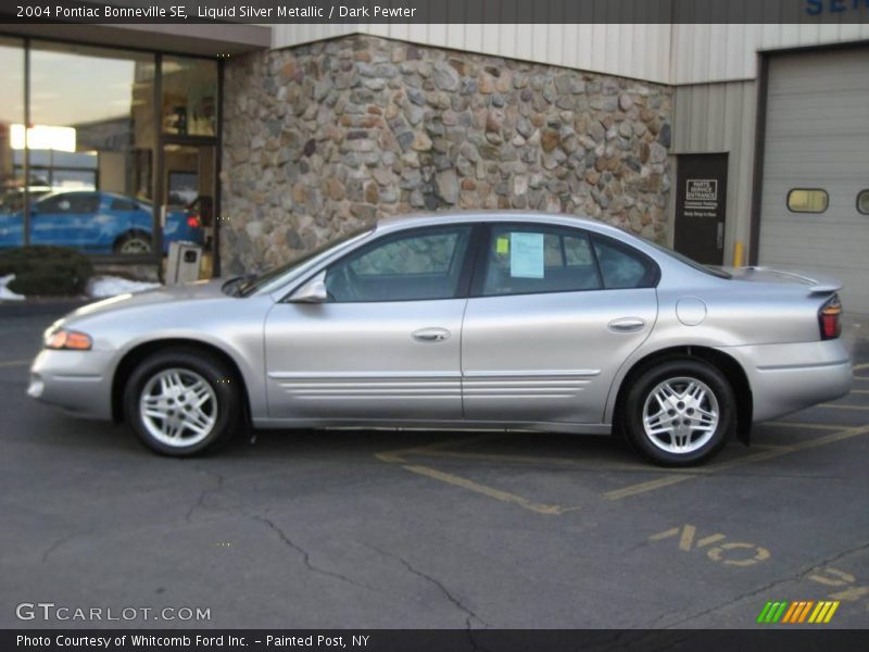 Liquid Silver Metallic / Dark Pewter 2004 Pontiac Bonneville SE