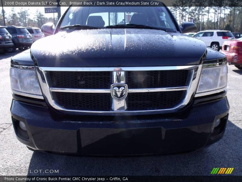 Brilliant Black / Dark Slate Gray/Medium Slate Gray 2008 Dodge Dakota SLT Crew Cab