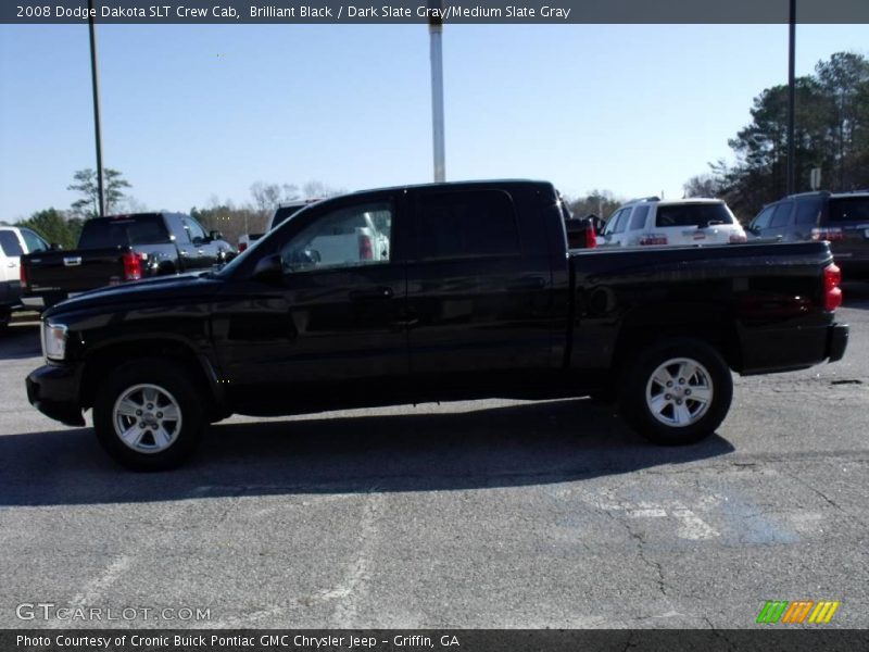 Brilliant Black / Dark Slate Gray/Medium Slate Gray 2008 Dodge Dakota SLT Crew Cab