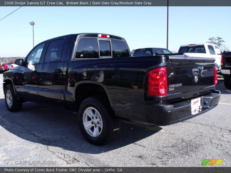 Brilliant Black / Dark Slate Gray/Medium Slate Gray 2008 Dodge Dakota SLT Crew Cab