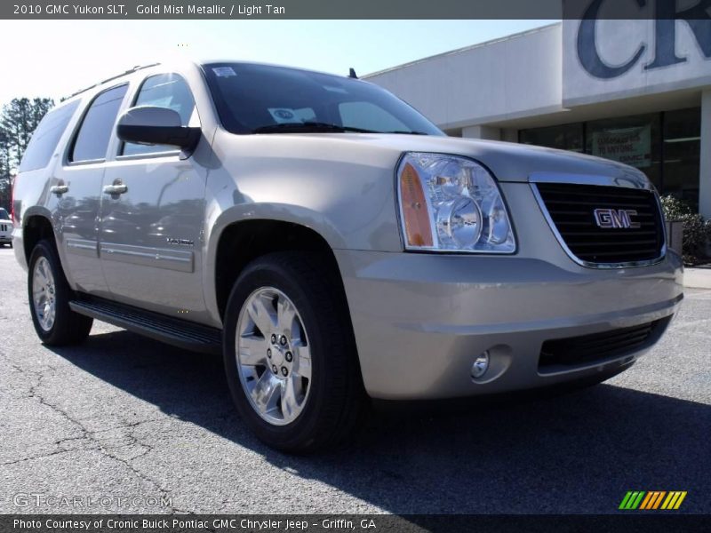 Gold Mist Metallic / Light Tan 2010 GMC Yukon SLT