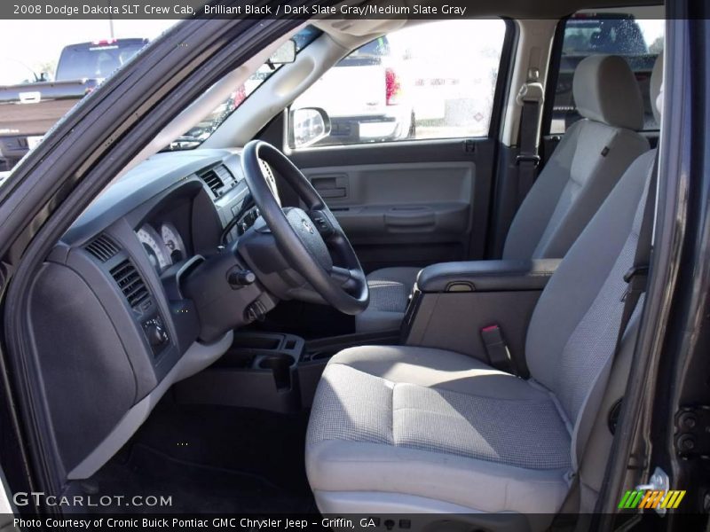 Brilliant Black / Dark Slate Gray/Medium Slate Gray 2008 Dodge Dakota SLT Crew Cab