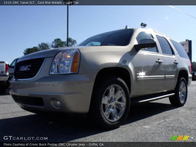 Gold Mist Metallic / Light Tan 2010 GMC Yukon SLT