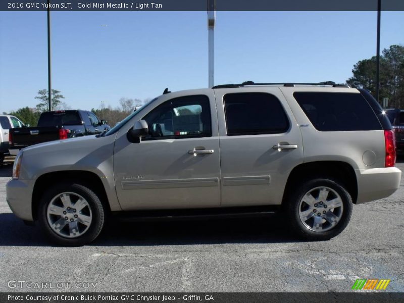 Gold Mist Metallic / Light Tan 2010 GMC Yukon SLT