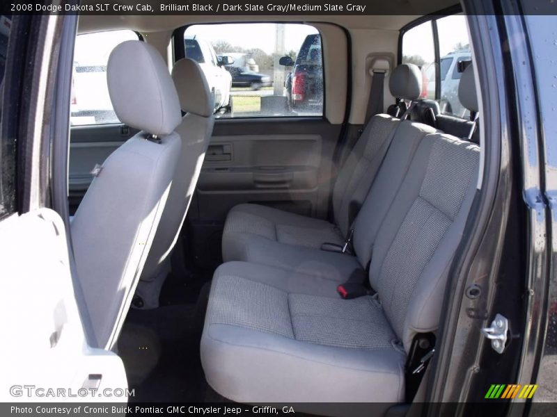 Brilliant Black / Dark Slate Gray/Medium Slate Gray 2008 Dodge Dakota SLT Crew Cab