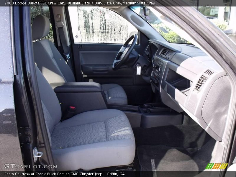 Brilliant Black / Dark Slate Gray/Medium Slate Gray 2008 Dodge Dakota SLT Crew Cab