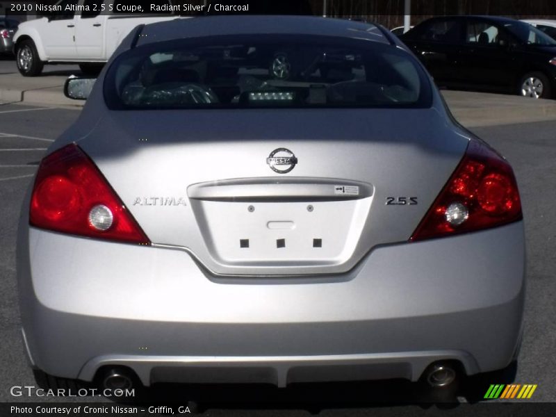 Radiant Silver / Charcoal 2010 Nissan Altima 2.5 S Coupe