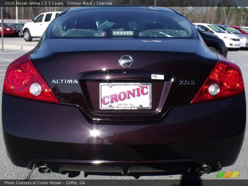 Crimson Black / Charcoal 2010 Nissan Altima 2.5 S Coupe