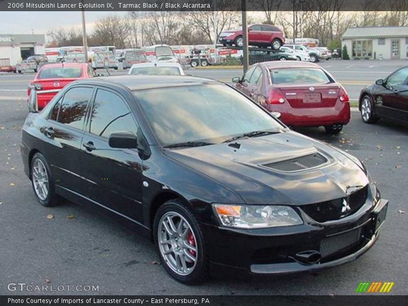Tarmac Black / Black Alcantara 2006 Mitsubishi Lancer Evolution IX
