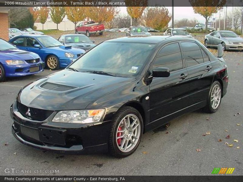 Tarmac Black / Black Alcantara 2006 Mitsubishi Lancer Evolution IX